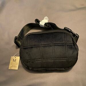 ME Quilted Black Belt Bag